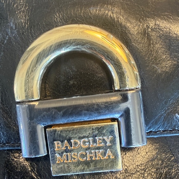 BADGLEY MISCHKA ladies patent leather, black bag excellent condition - Picture 10 of 14